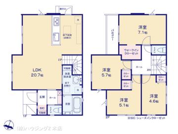 間取／図面と異なる場合は現況を優先