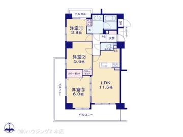 間取／図面と異なる場合は現況を優先