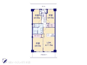 間取／図面と異なる場合は現況を優先