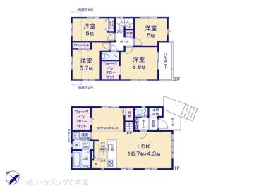 間取／図面と異なる場合は現況を優先