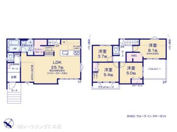 間取／図面と異なる場合は現況を優先