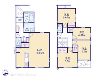 間取／図面と異なる場合は現況を優先